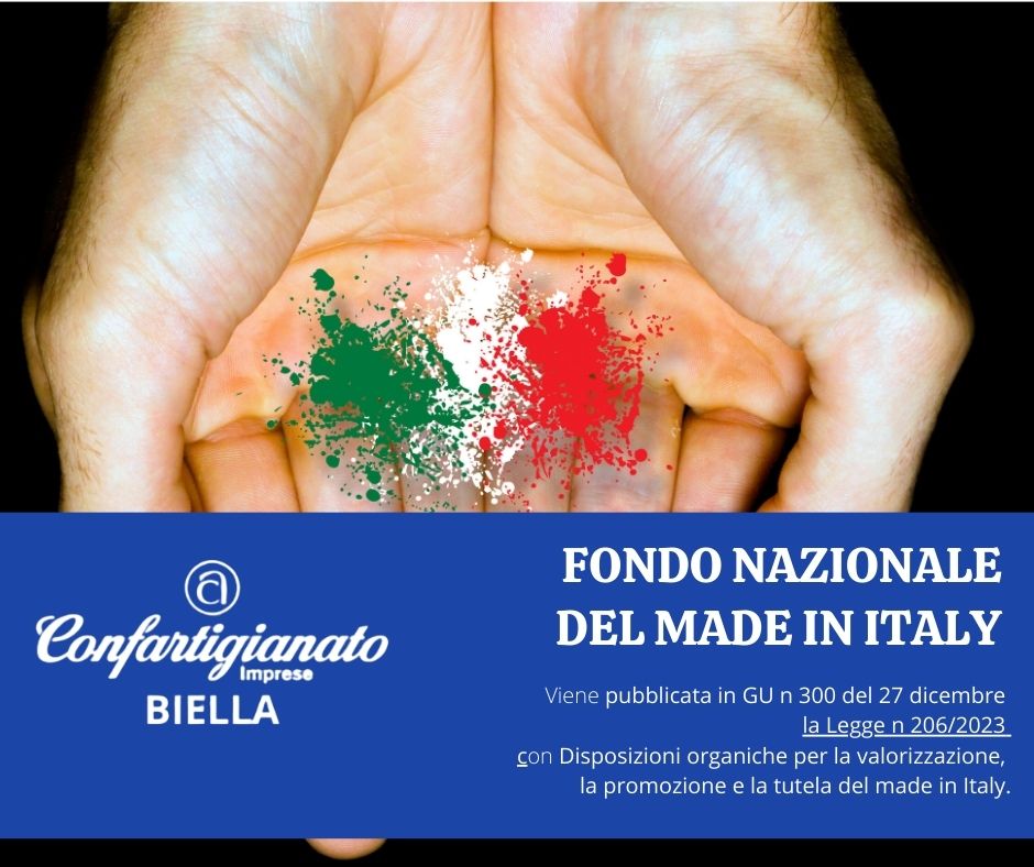 FONDO NAZIONALE DEL MADE IN ITALY