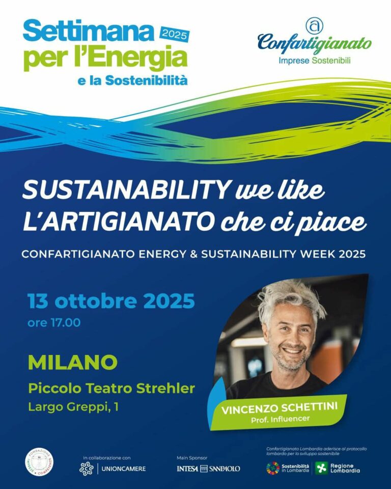SUSTAINABILITY we like L’ARTIGIANO che ci piace