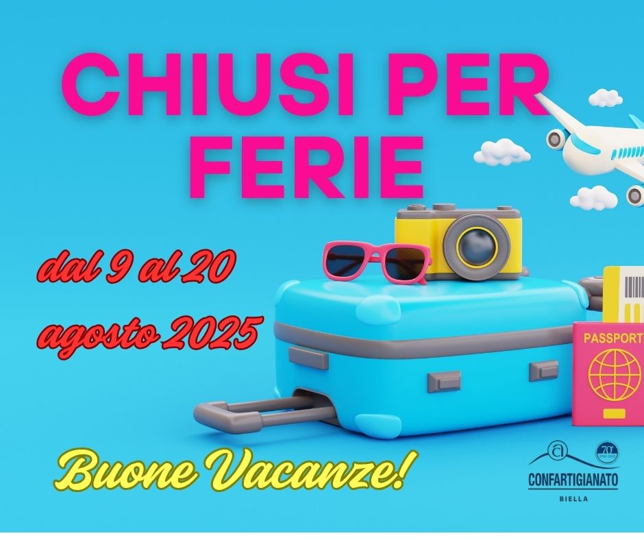 CHIUSI PER FERIE!