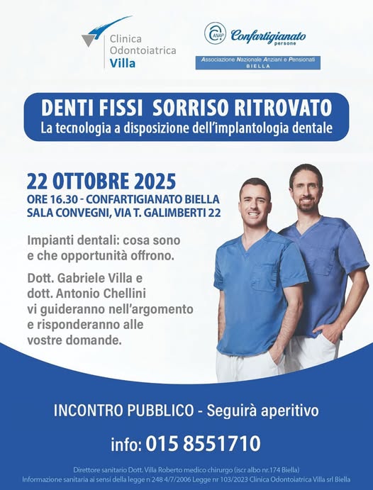 DENTI FISSI SORRISO RITROVATO – Evento organizzato dal gruppo ANAP
