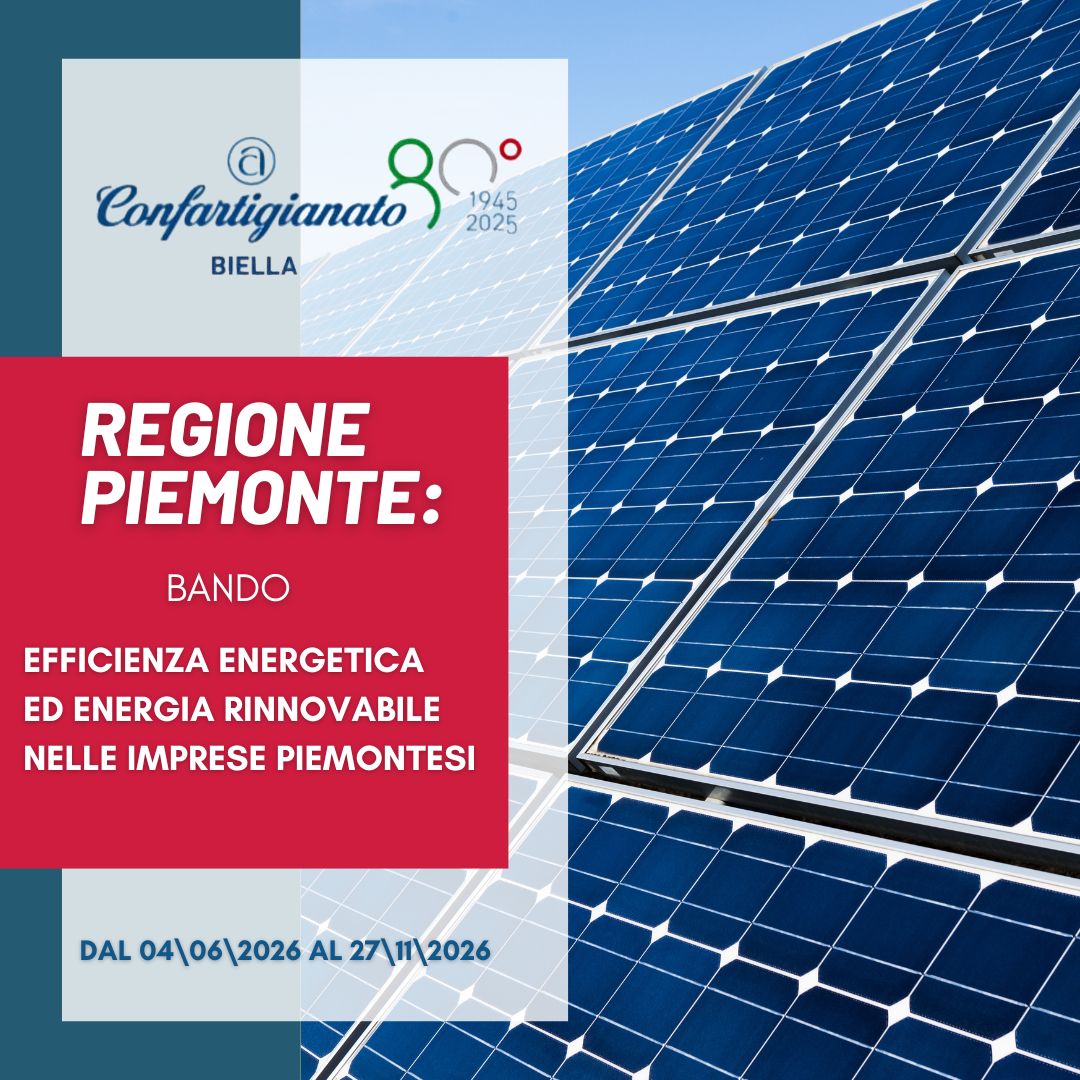 EFFICIENZA ENERGETICA ED ENERGIA RINNOVABILE NELLE IMPRESE PIEMONTESI