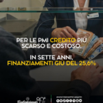 Per le Pmi credito più scarso e costoso. In sette anni finanziamenti giù del 25,9%